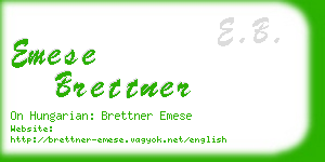 emese brettner business card